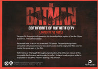 Robert Pattinson signed Bat Glyph JSA The Batman LIMITED Batarang DC Universe