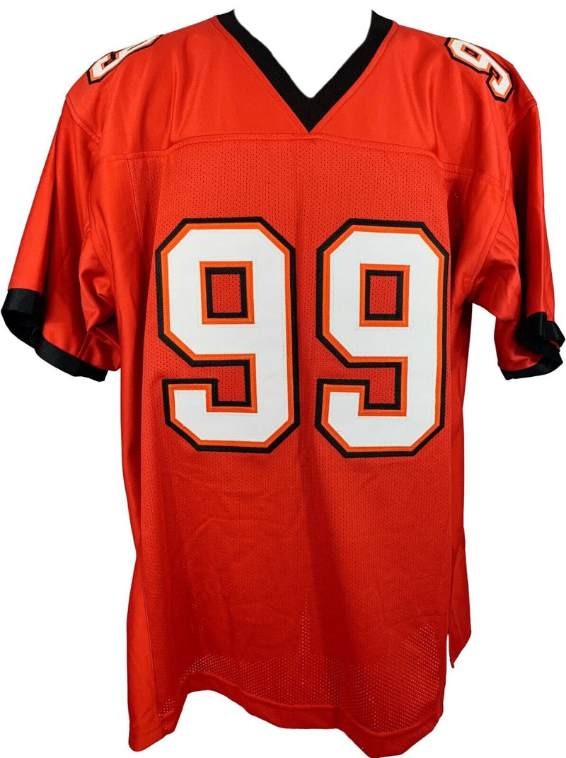 WARREN SAPP AUTOGRAPHED SIGNED RED PRO STYLE JERSEY