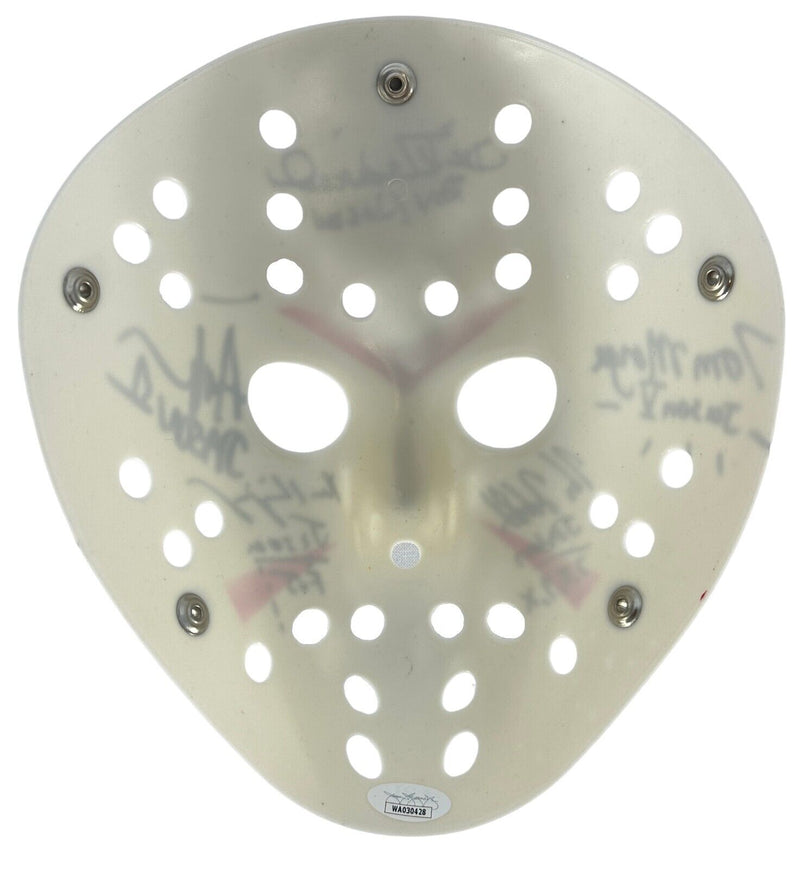 White Lehman Kirzinger Wieand Hodder Tait signed inscribed Jason mask JSA