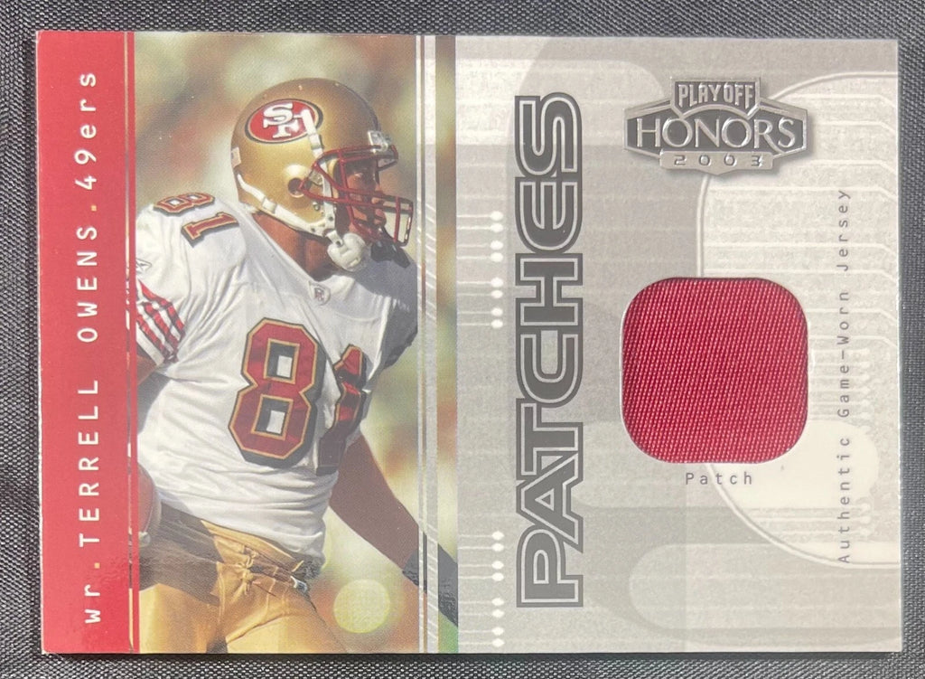 Trelle Owens 2003 Playoff Honors Games Used Patch /75 #PP-27