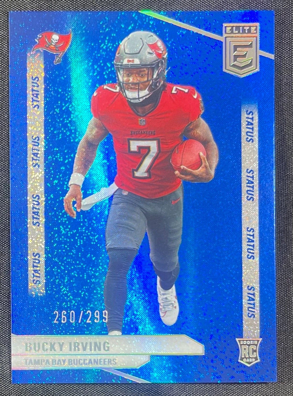 Bucky Irving RC 2024 Donruss Elite Blue Sparkle /299 #159 Rookie