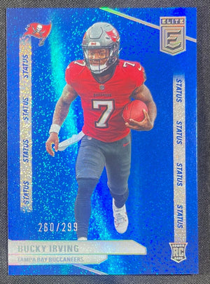 Bucky Irving RC 2024 Donruss Elite Blue Sparkle /299 #159 Rookie