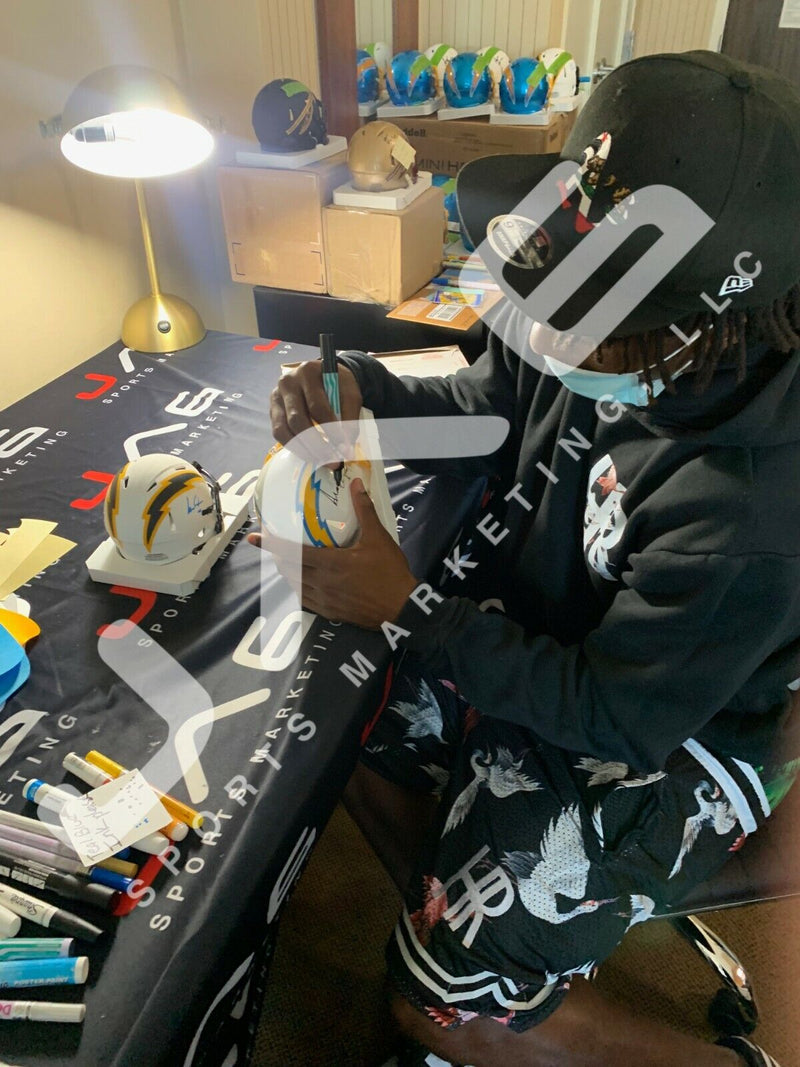 Asante Samuel Jr. autographed signed mini helmet NFL Los Angeles Chargers JSA