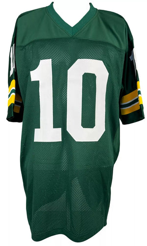 Allen Iverson autographed signed stat jersey green highschool style JSA COA