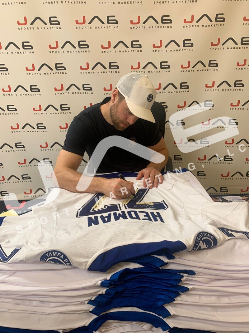 Victor Hedman autographed signed jersey Tampa Bay Lightning JSA COA