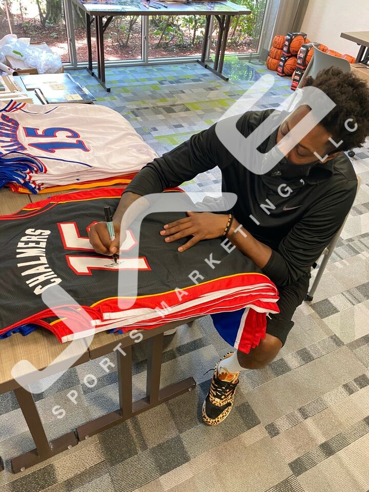 Mario Chalmers signed autographed jersey NBA Miami Heat JSA University of Kansas