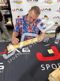 Hacksaw Jim Duggan autographed signed inscribed 2x4 wood plank WWE WWF WCW JSA