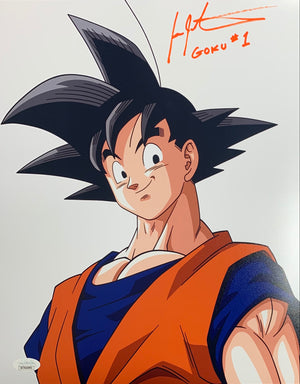 Ian James Corlett autographed inscribed 11x14 photo Goku JSA COA Dragon Ball Z