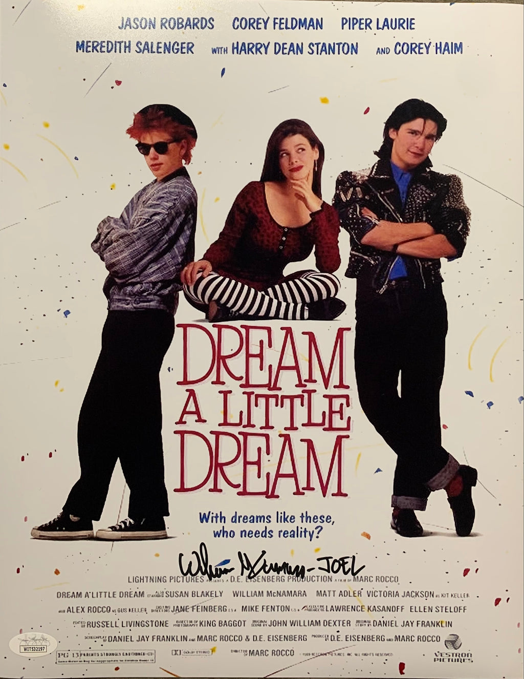 William McNamara autographed inscribed 11x14 photo JSA COA Dream a Little Dream - JAG Sports Marketing