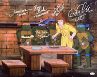 Teenage Mutant Ninja Turtles cast signed inscribed 16x20 photo JSA Witness TMNT
