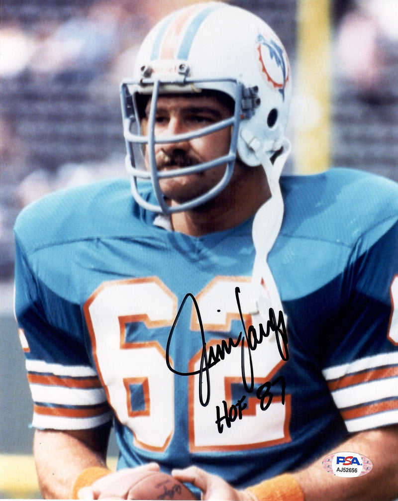 Jim Langer autographed signed inscribed 8x10 photo NFL Miami Dolphins PSA COA