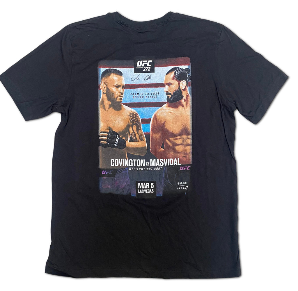 Colby Covington autograph signed T-Shirt UFC JSA COA Witness Jorge Masvidal