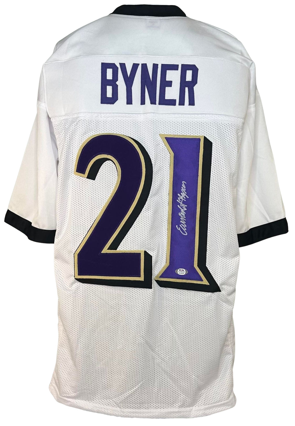 EARNEST BYNER AUTOGRAPHED SIGNED JERSEY WHITE PRO STYLE PSA ITP COA