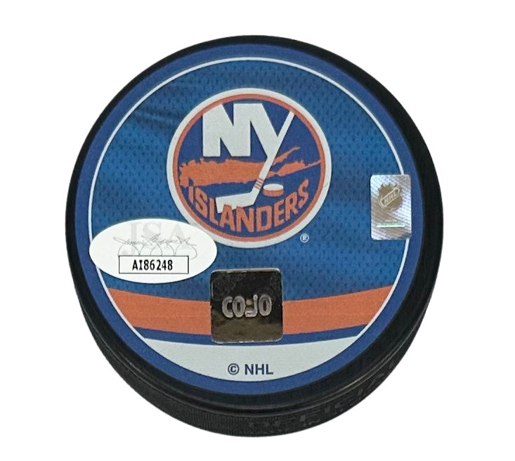 Noah Dobson autographed signed puck NHL New York Islanders JSA COA