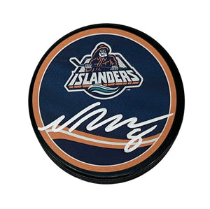 Noah Dobson autographed signed puck NHL New York Islanders JSA COA