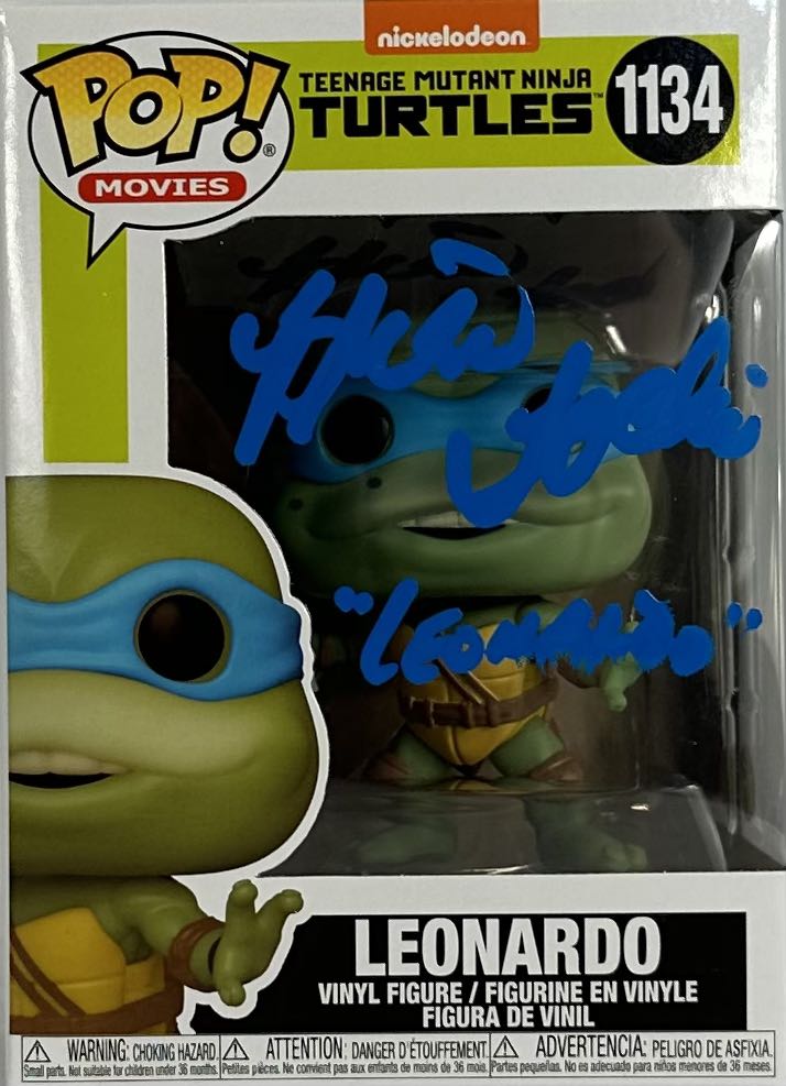 Brian Tochi signed inscribed Funko Pop #1134 JSA Teenage Mutant Ninja Turtles