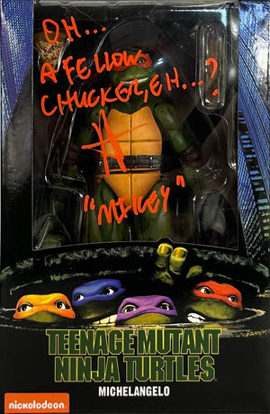 Robbie Rist signed inscribed action figure Teenage Mutant Ninja Turtles JSA COA