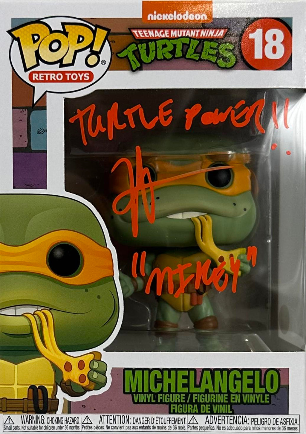Robbie Rist autographed inscribed Funko Pop #18 JSA Teenage Mutant Ninja Turtles