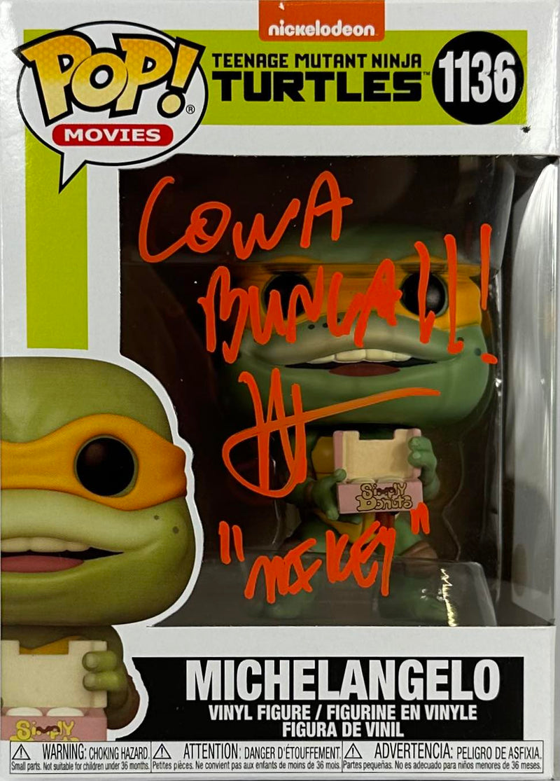 Robbie Rist signed inscribed Funko Pop #1136 JSA Teenage Mutant Ninja Turtles