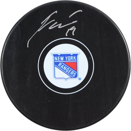 New York Rangers Jesper Fast signed Puck - JAG Sports Marketing