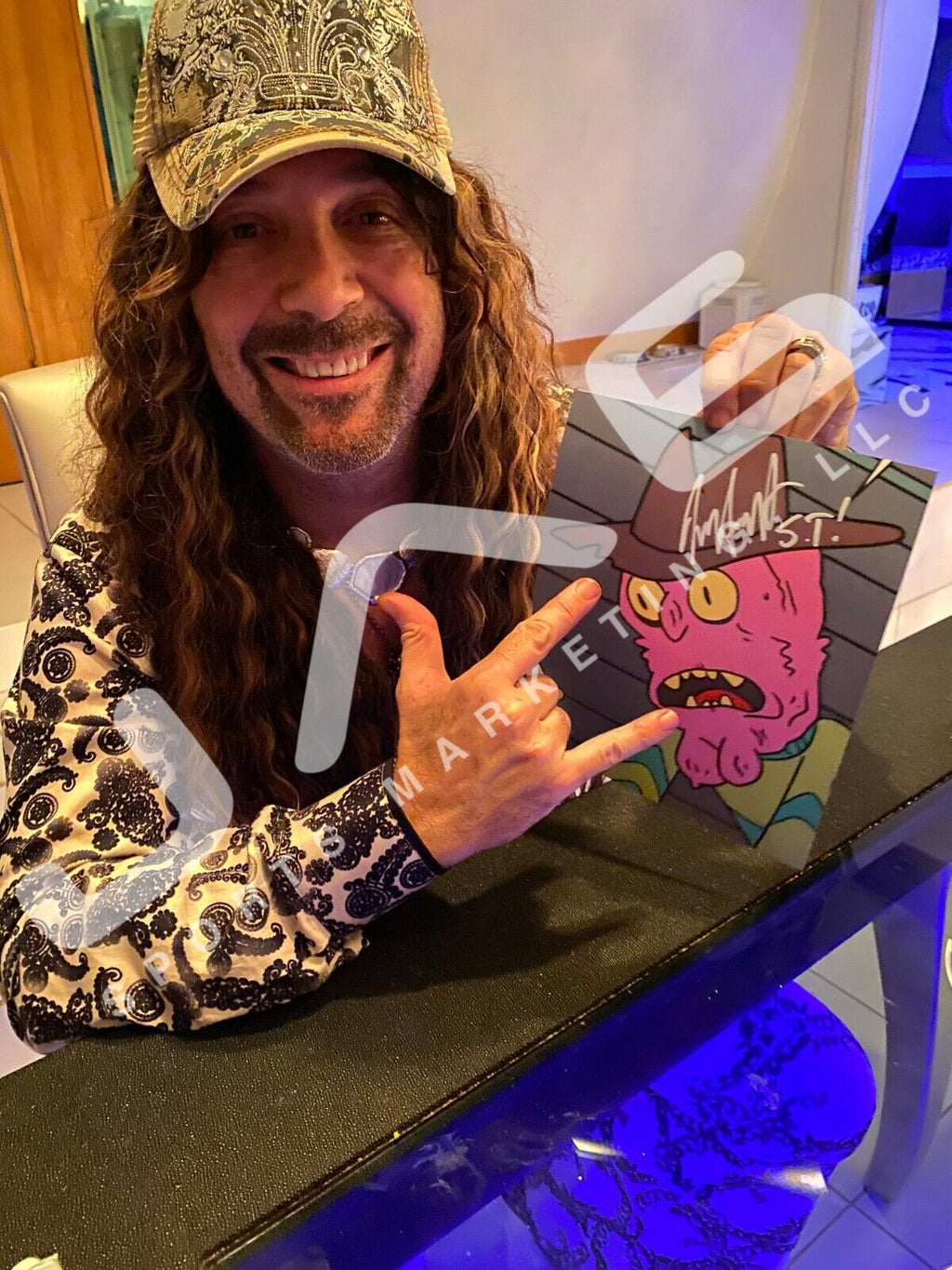 Jess Harnell signed inscribed framed 8x10 photo Scary Terry JSA Rick and Morty