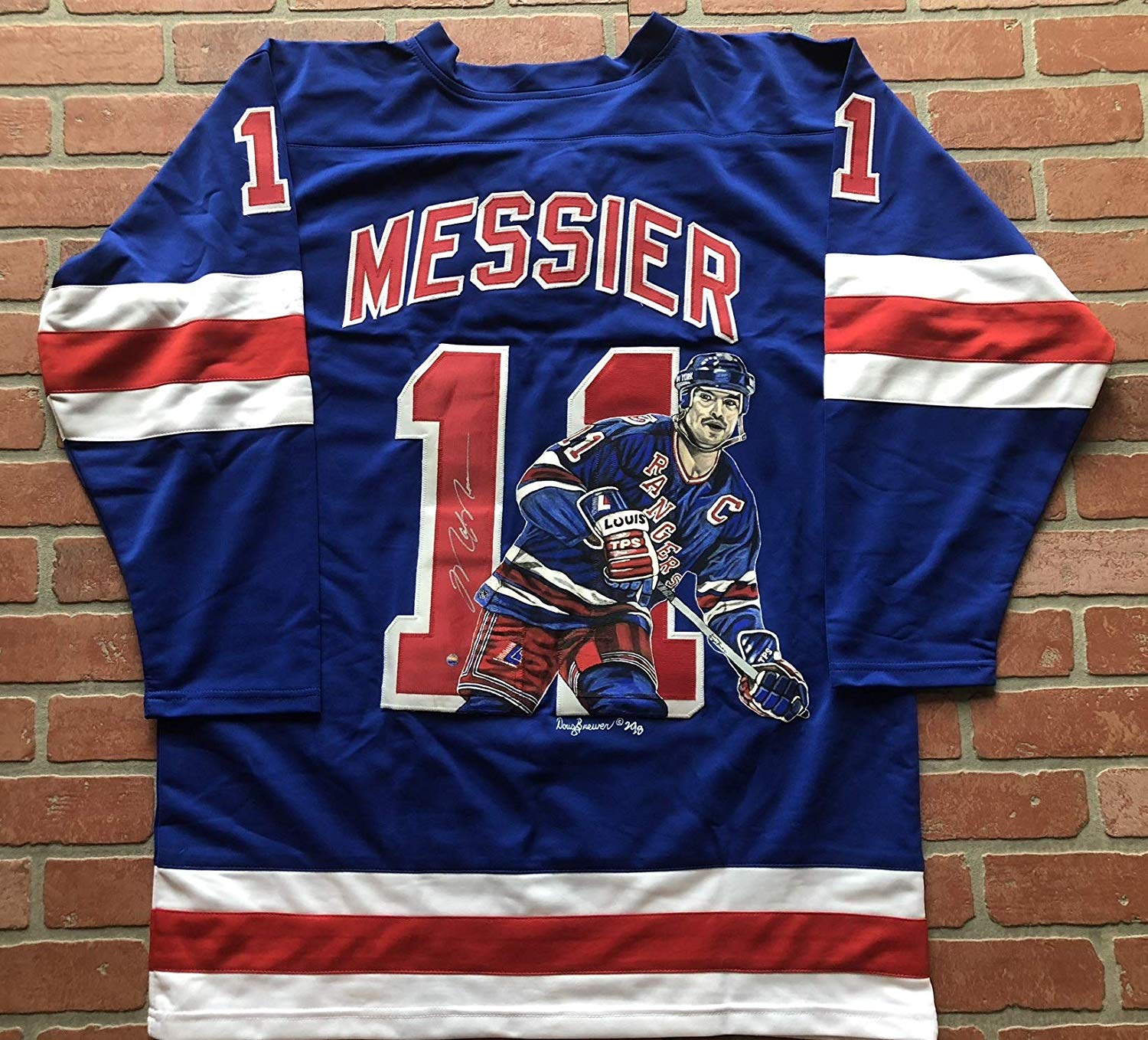 Sold at Auction: Autographed Mark Messier New York Rangers NHL Jersey