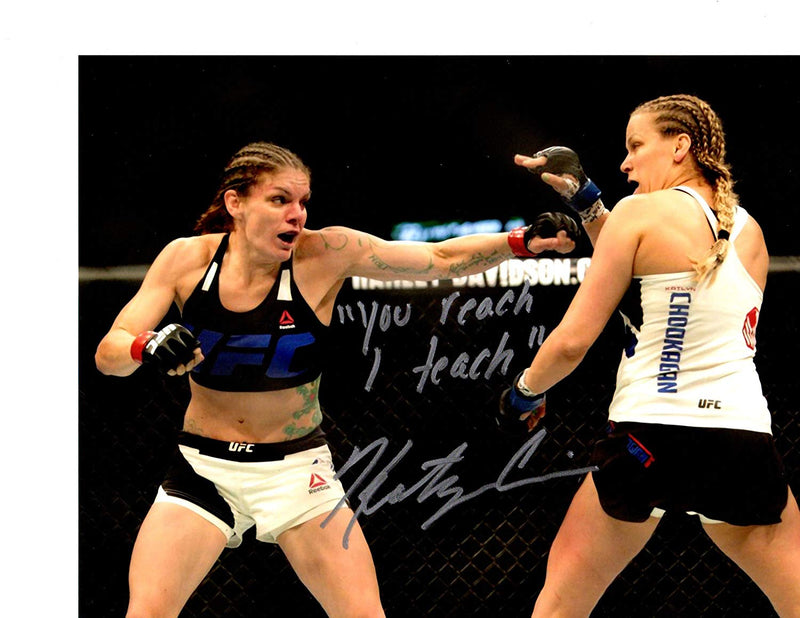 Katlyn Chookagian Autographed UFC 8x10 photo w/COA - JAG Sports Marketing