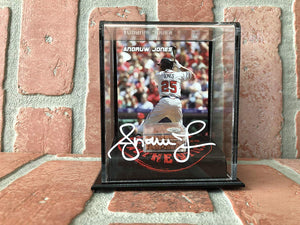 Andruw Jones autographed in white ink authentic dirt stand MLB Atlanta Braves PSA COA - JAG Sports Marketing