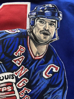 Mark Messier autographed jersey New York Rangers Steiner Hand Painted - JAG Sports Marketing
