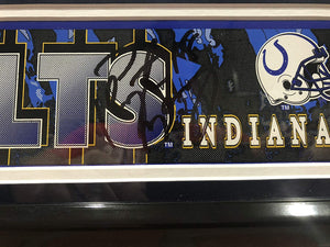 Peyton Manning autographed signed framed sticker Indianapolis Colts JSA w/COA - JAG Sports Marketing