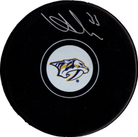 Viktor Arvidsson autographed signed puck NHL Nashville Predators PSA COA Witness - JAG Sports Marketing