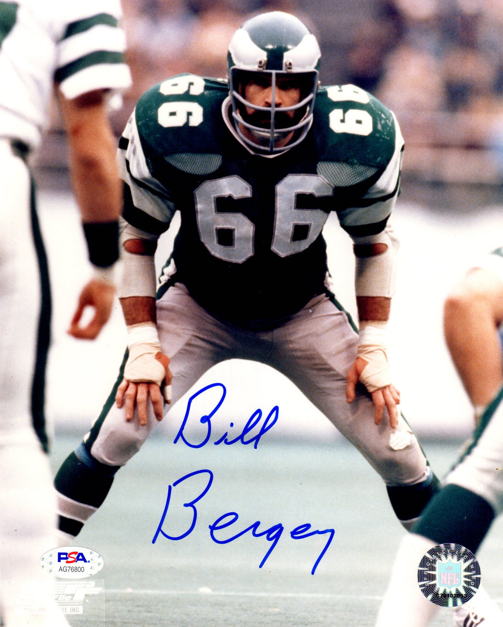 Bill Bergey autographed signed 8x10 photo NFL Philadelphia Eagles PSA COA - JAG Sports Marketing