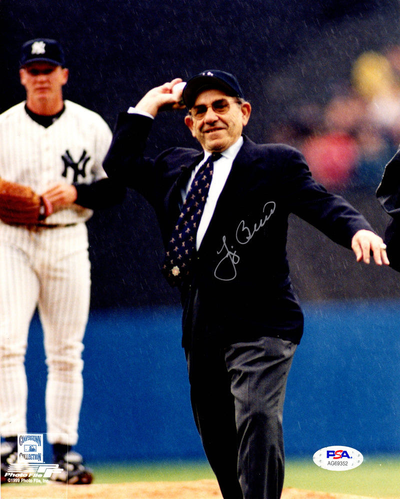 Yogi Berra autographed signed 8x10 photo MLB New York Yankees PSA COA WS Champ - JAG Sports Marketing