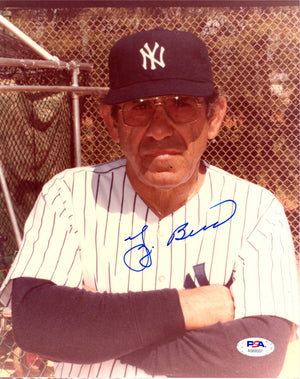Yogi Berra autographed signed 8x10 photo MLB New York Yankees PSA COA WS Champ - JAG Sports Marketing