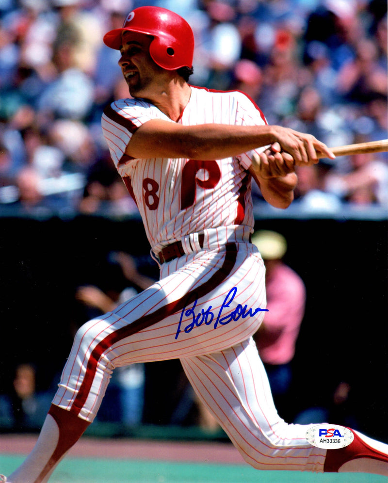Bob Boone autographed signed 8x10 photo MLB Philadelphia Phillies PSA COA - JAG Sports Marketing