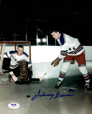 Johnny Bower autographed signed 8x10 photo NHL New York Rangers PSA COA - JAG Sports Marketing