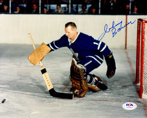 Johnny Bower autographed signed 8x10 photo NHL Toronto Maple Leafs PSA COA - JAG Sports Marketing