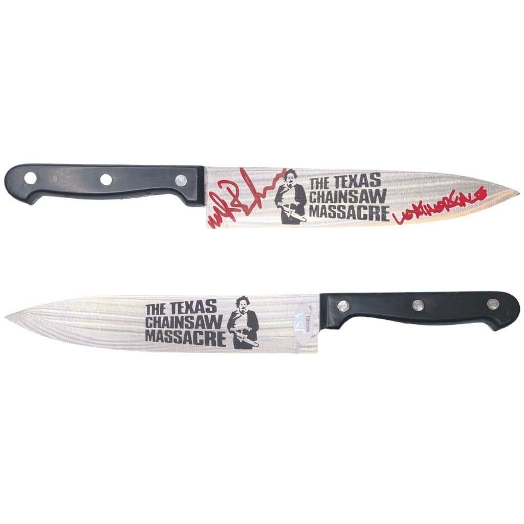 Mark Burnham signed inscribed knife Texas Chainsaw Massacre JSA COA Leatherface