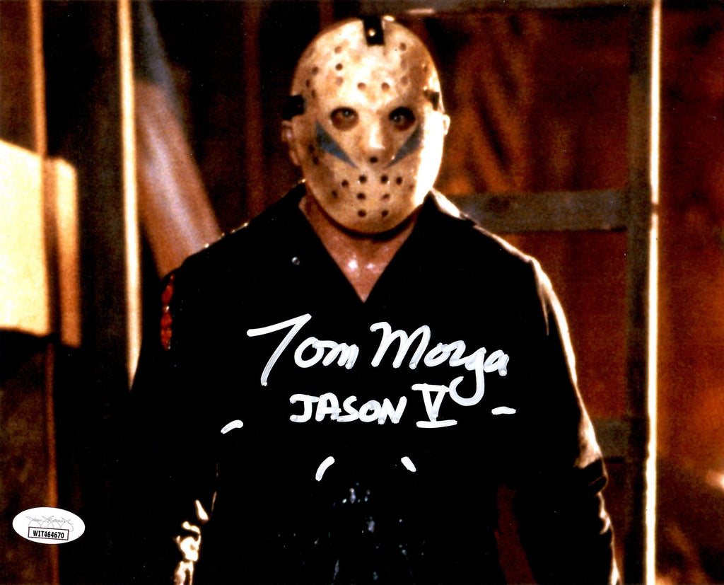 Tom Morga auto signed inscribed 8x10 photo Jason Voorhees Friday The 13th JSA