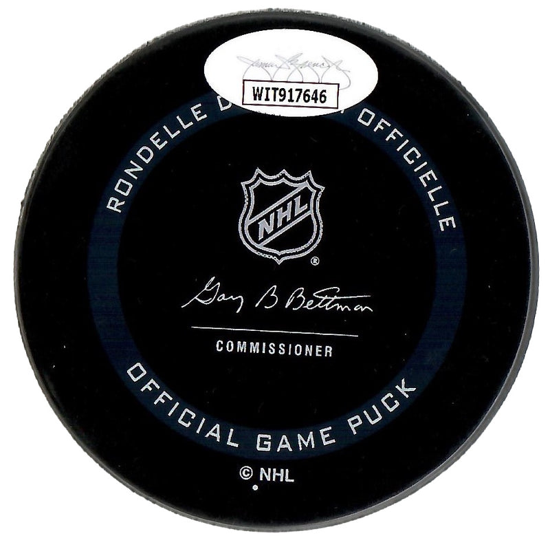 Ondrej Palat signed inscribed Official Game puck Tampa Bay Lightning JSA Witness