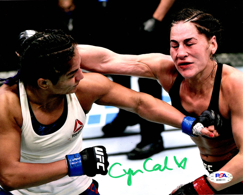 Cynthia Calvillo autographed signed 8x10 photo UFC Strawweight PSA COA - JAG Sports Marketing