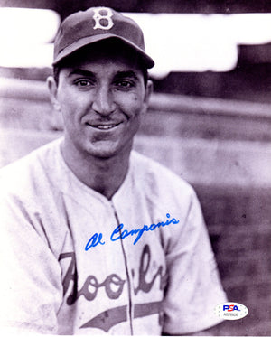 Al Campanis autographed signed 8x10 photo MLB Brooklyn Dodgers PSA COA - JAG Sports Marketing