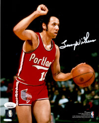 Lenny Wilkens autographed signed 8x10 photo NBA Port Land Trail Blazers JSA COA - JAG Sports Marketing