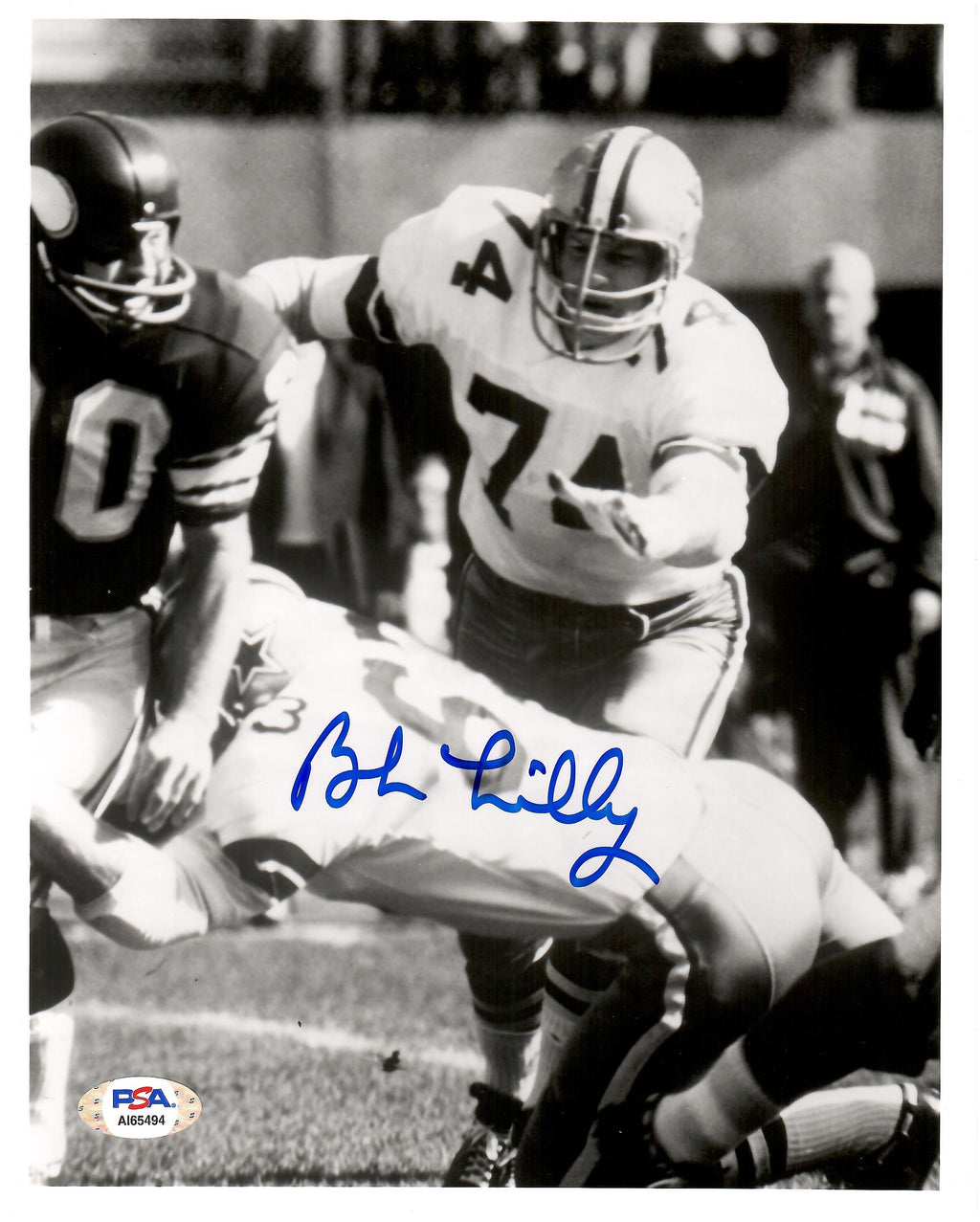 Bob Lilly autographed signed 8x10 photo NFL Dallas Cowboys PSA COA - JAG Sports Marketing