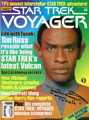 Tim Russ autographed signed inscribed Magazine JSA Star Trek Voyager Tuvok