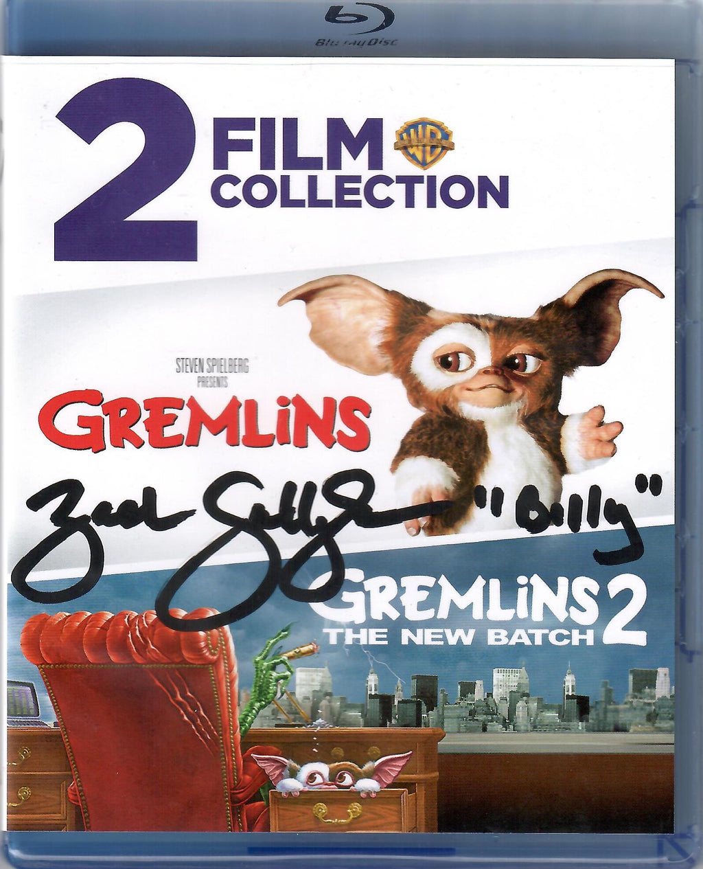 Zack Galligan autographed signed inscribed DVD cover Gremlins JSA Witness