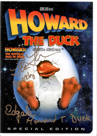 Lea Thompson Ed Gale autographed signed inscribed DVD cover Howard The Duck JSA