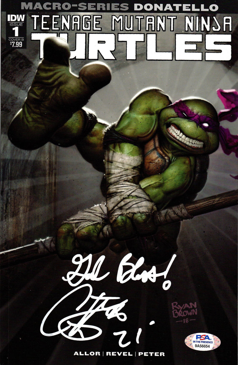 Corey Feldman autographed signed Comic Book Teenage Mutant Ninja Turtles PSA COA