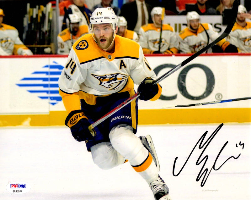 Mattias Ekholm autographed signed 8x10 photo NHL Nashville Predators PSA COA - JAG Sports Marketing
