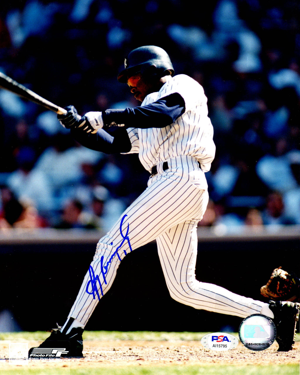 Tony Fernandez autographed signed 8x10 photo MLB New York Yankees PSA COA - JAG Sports Marketing